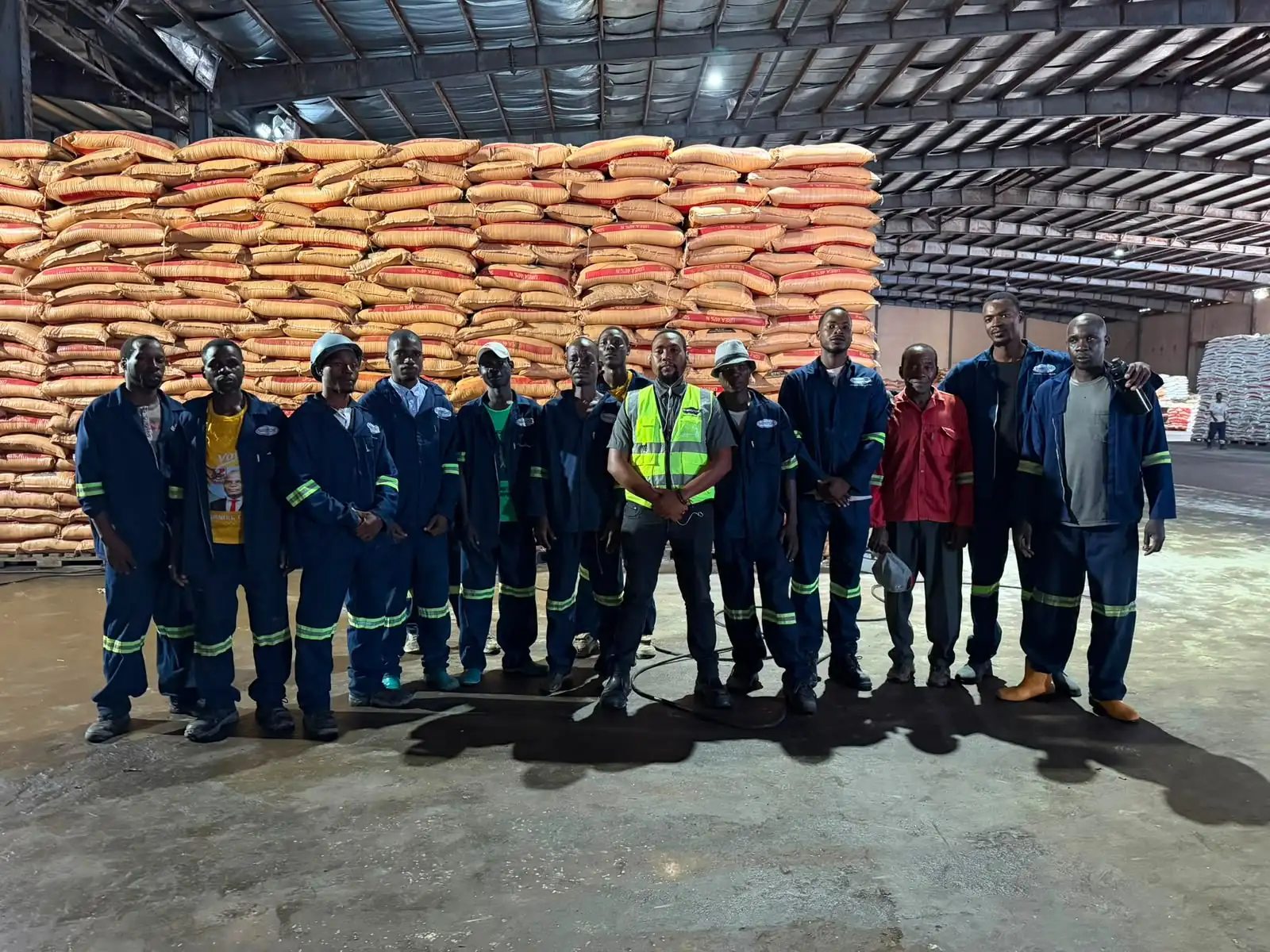 Semende team at the warehouse in Beira, Mozambique